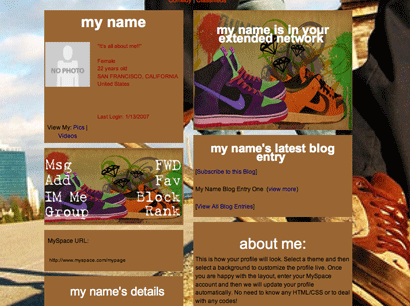 short and skinny myspace layouts